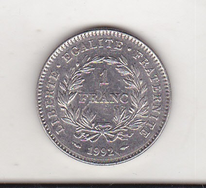 bnk mnd Franta 1 franc 1992