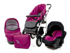 Carucior copii 3 in 1 MyKids Germany Roz foto