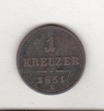 bnk mnd Austria 1 kreuzer 1851 E