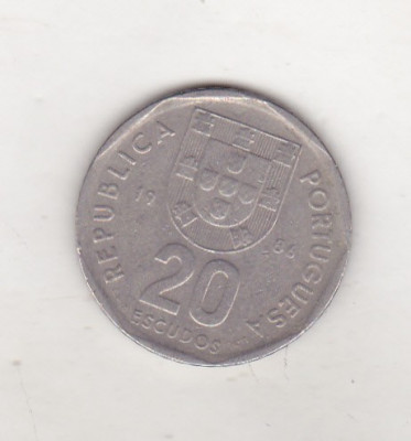 bnk mnd Portugalia 20 escudos 1986 foto