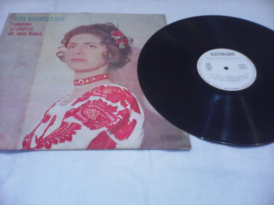 DISC VINIL TITA BARBULESCU ROMANTE SI CANTECE DE VOIE BUNA RARITATE!!EPE01840 foto