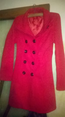 Palton dama rosu foto
