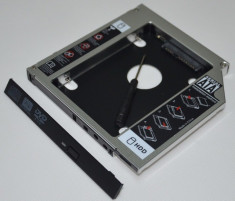 12.7mm HDD/SSD Caddy Adaptor rack de la SATA la SATA de laptop-unitate optica foto