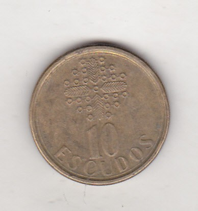 bnk mnd Portugalia 10 escudos 1986