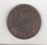 Bnk mnd Austria 1 kreuzer 1851 E, Europa