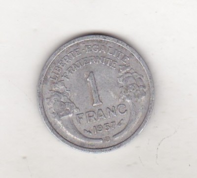 bnk mnd Franta 1 franc 1957 B foto