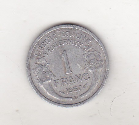 bnk mnd Franta 1 franc 1957 B