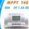 Controller/regulator solar MPPT T 40A LCD USB Panouri fotovoltaice RULOTE FERME