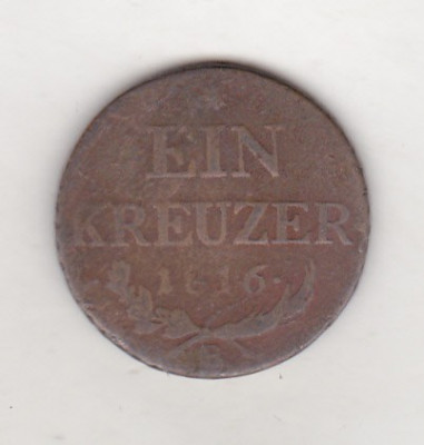 bnk mnd Austria 1 kreuzer 1816 B foto