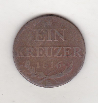 bnk mnd Austria 1 kreuzer 1816 B