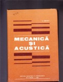 MECANICA SI ACUSTICA, 1985, Alta editura