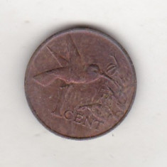 bnk mnd Trinidad Tobago 1 cent 1981