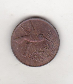bnk mnd Trinidad Tobago 1 cent 1981 foto