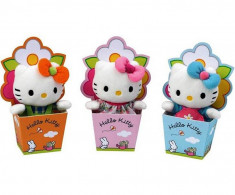Plush Hello Kitty 15 cm -Cutie Floare- Produs original !! + CADOU foto
