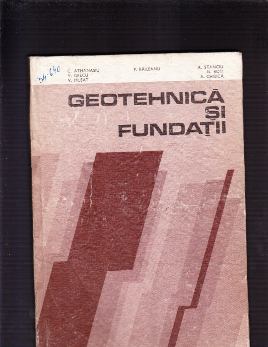 GEOTEHNICA SI FUNDATI