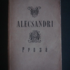 V. ALECSANDRI - PROZA