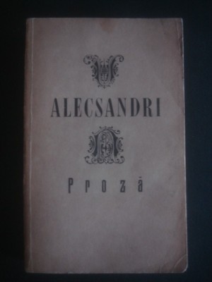 V. ALECSANDRI - PROZA foto