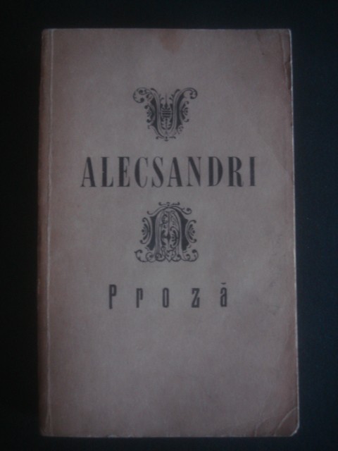 V. ALECSANDRI - PROZA