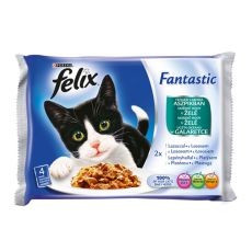 FELIX hrana pentru pisici in punga de aluminiu - masa maritima copioasa in aspic, 400g foto