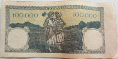 Bancnota 100000 lei - ROMANIA, anul 1946 / Decembrie *cod 24 foto