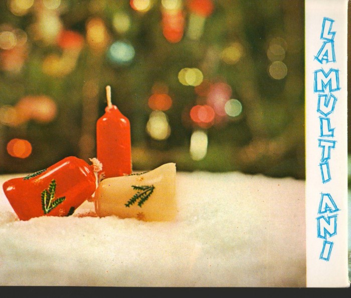 CPI (B7947) FELICITARE DE ANUL NOU, CARTE POSTALA - LUMANARI