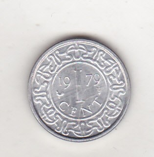bnk mnd Surinam 1 cent 1979