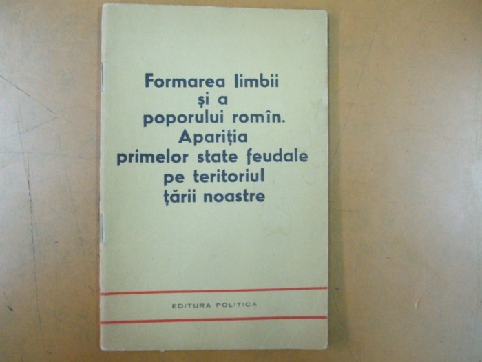 Formarea limbii si poporului rom&icirc;n Apariția primelor state feudale 1962 041