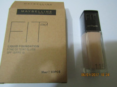 FOND TEN MAYBELLINE FIT ME!-30 ML ---SUPER PRET,SUPER CALITATE! foto