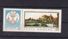 ROMANIA 1968 , LP 685 , ZIUA MARCII POSTALE ROMANESTI SERIE MNH foto