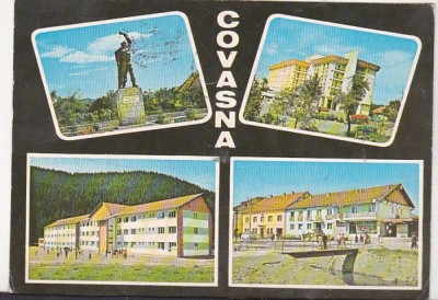 bnk cp Covasna - Vedere - circulata - marca fixa foto