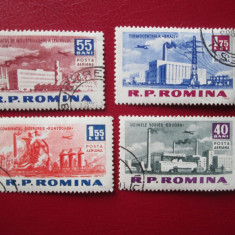 TIMBRE ROMANIA FABRICI UZINE LOT STAMPILAT