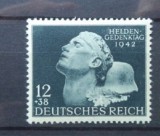 Germania (Reich) 1942 &ndash; MILITARI EROI, timbru MNH cu sarniera, DB13, Nestampilat