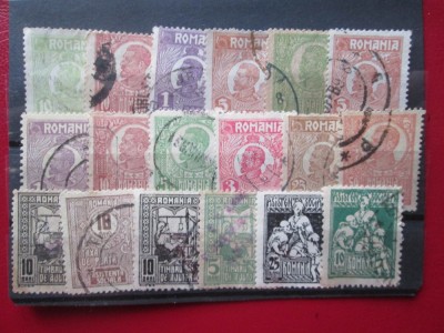 TIMBRE ROMANIA LOT STAMPILAT=18 foto