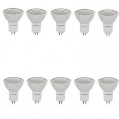 Set 10 spoturi LED 6W 220V GU 5.3 Lumina rece DLF 6061 foto