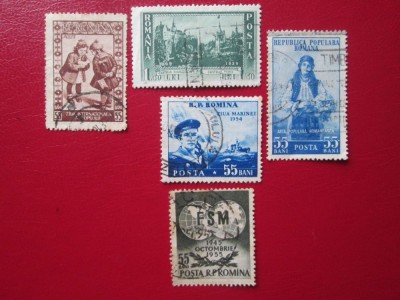 TIMBRE ROMANIA LOT STAMPILAT foto