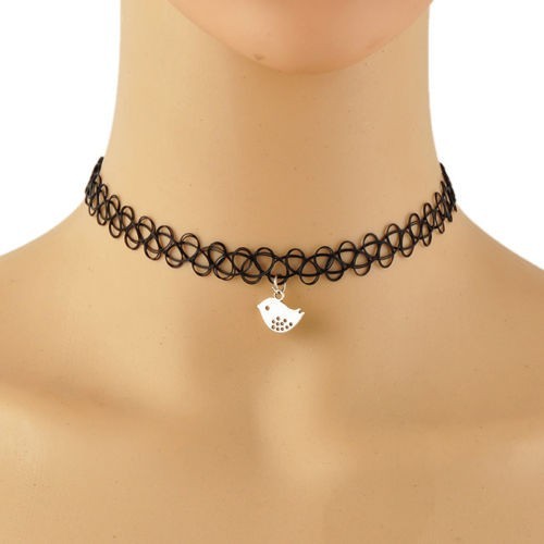 Pandantiv / Choker - Vintage / Retro / Punk Style - Pasare