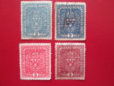 TIMBRE AUSTRIA LOT STAMPILAT foto