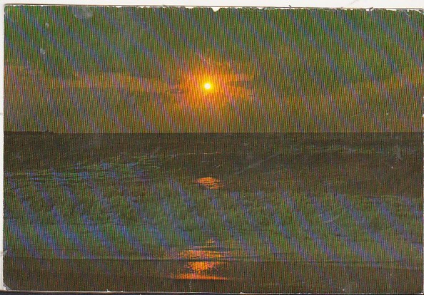 bnk cp Rasarit de soare pe Marea Neagra - Vedere - uzata