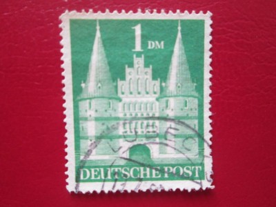 TIMBRE GERMANIA 1DM =STAMPILAT foto