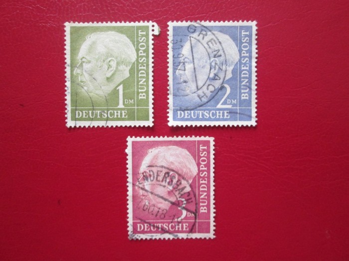 TIMBRE GERMANIA SERIE STAMPILATA