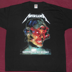 Tricou Metallica-Hardwired to Self Destruct M si L,pe tricou Fruit of the Loom