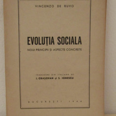 Vincenzo de Ruvo- Evolutia sociala noi principii si aspecte concrete