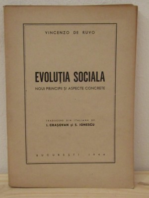 Vincenzo de Ruvo- Evolutia sociala noi principii si aspecte concrete foto