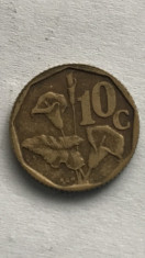 SUD AFRICA 10 CENTS/CENTI 1993 foto