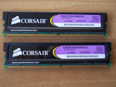 Kit Dual Channel Memorie Corsair 2 GB (2X1) 800Mhz DDR2 Desktop. foto