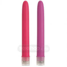 Vibratoare clasice - Doc Johnson Atingere de Catifea Vibrator Subtire - culoare Roz foto