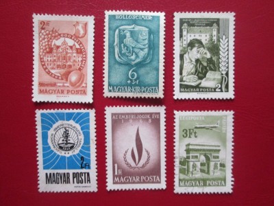 TIMBRE UNGARIA LOT=MNH foto