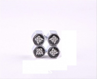 Set 4 capacele auto pentru ventil Transformers inscriptionate din inox foto