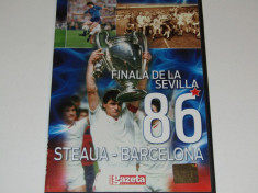 DVD fotbal STEAUA BUCURESTI - BARCELONA (finala de la Sevilla`86) foto