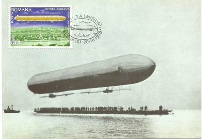 No(2)ilustrata maxima-DIRIJABILE-Zeppelinul LZ 1-prima zi foto